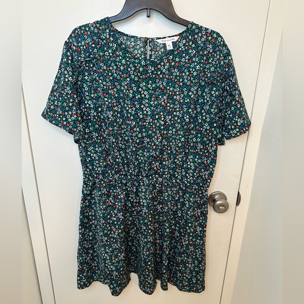 Size XL popsugar from Kohls printed dress with elastic waist and bows